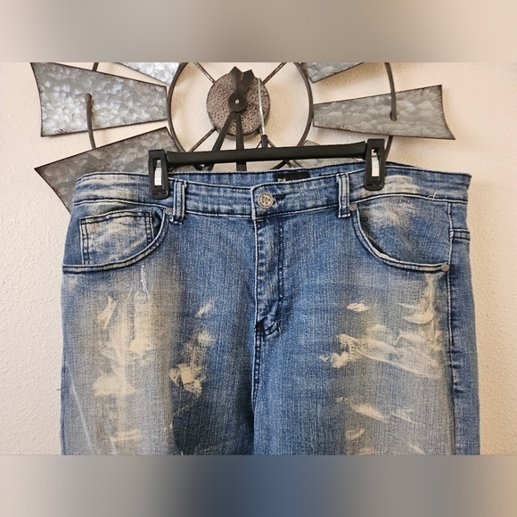 Waimea Men's Distressed Slimmer Fif Blue Jeans Size 40/32 . - Picture 6 of 12